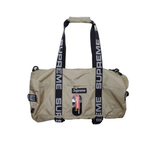 supreme duffle bag ss18 tan